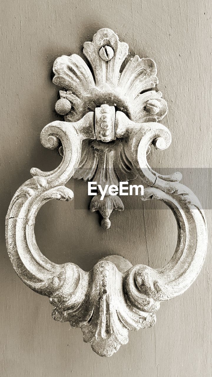 Close-up of door knocker
