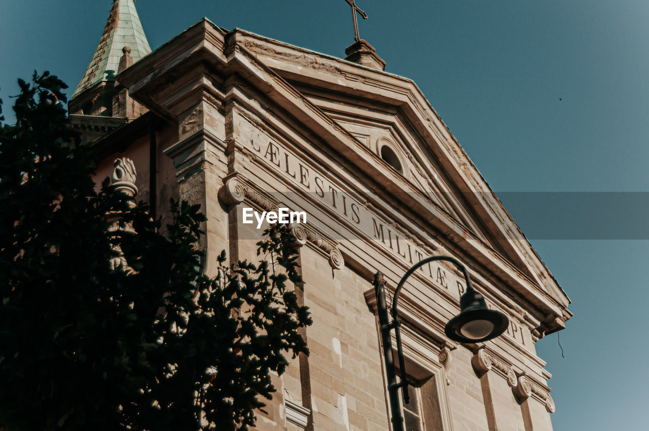 Low angle view of building against sky