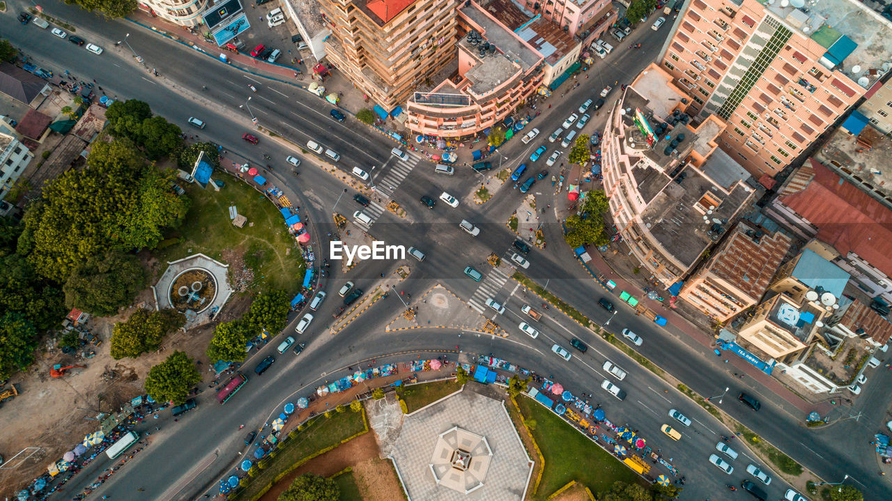 Aerial view of the haven of peace, city of dar es salaam