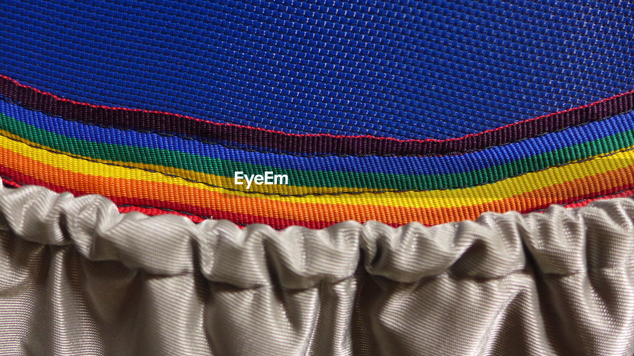 Close-up of colorful textile