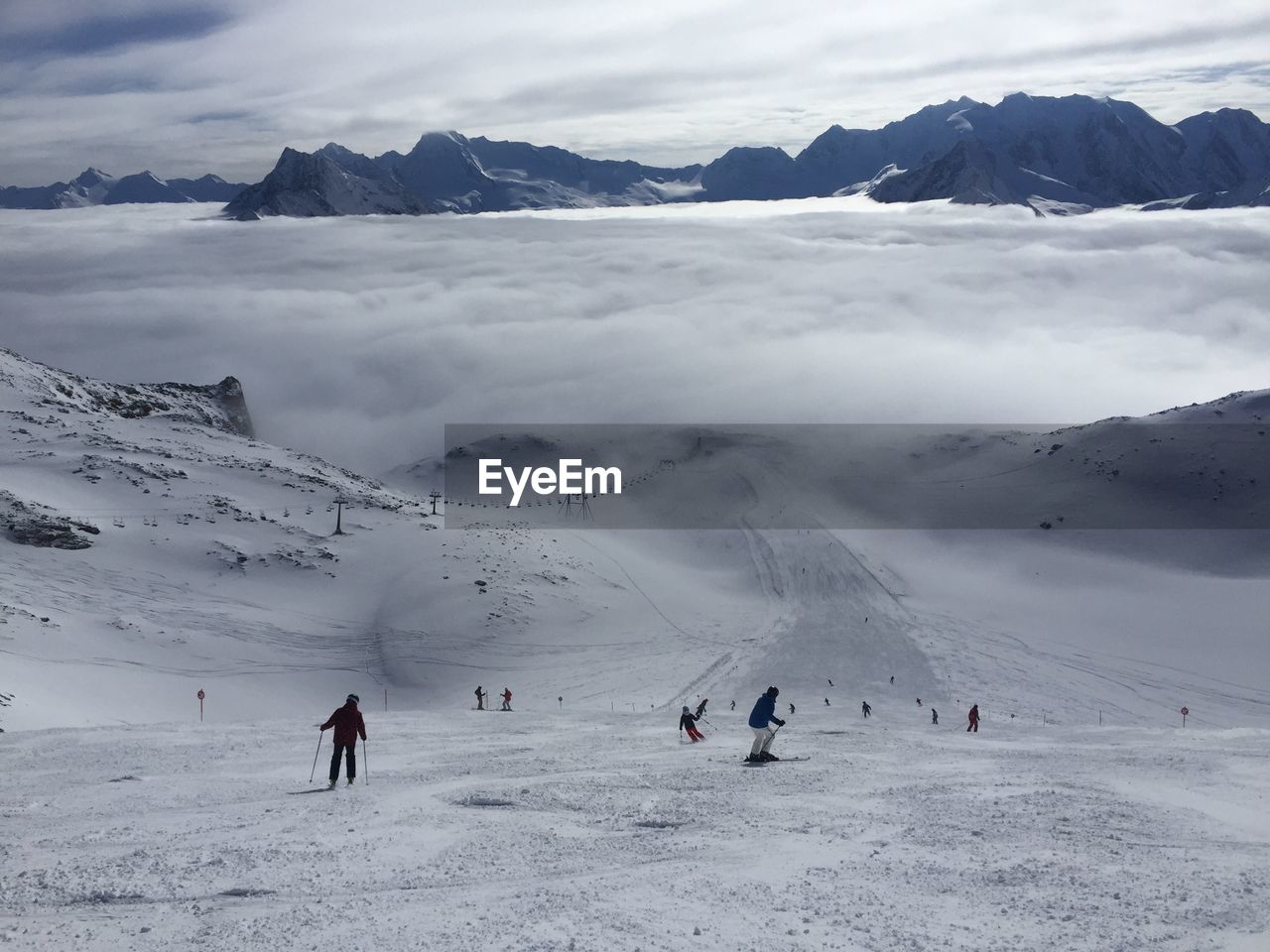 Skiing in tirol, austria