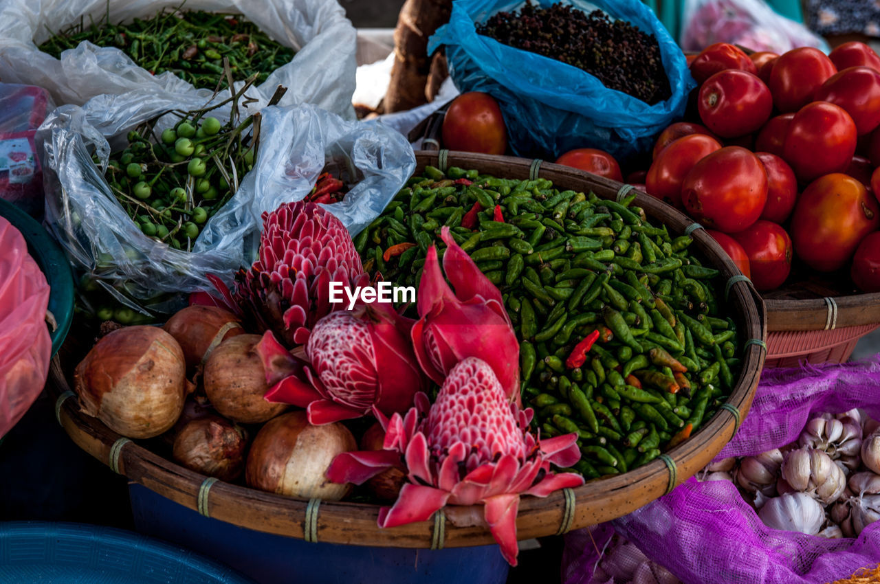 VEGETABLES IN MARKET