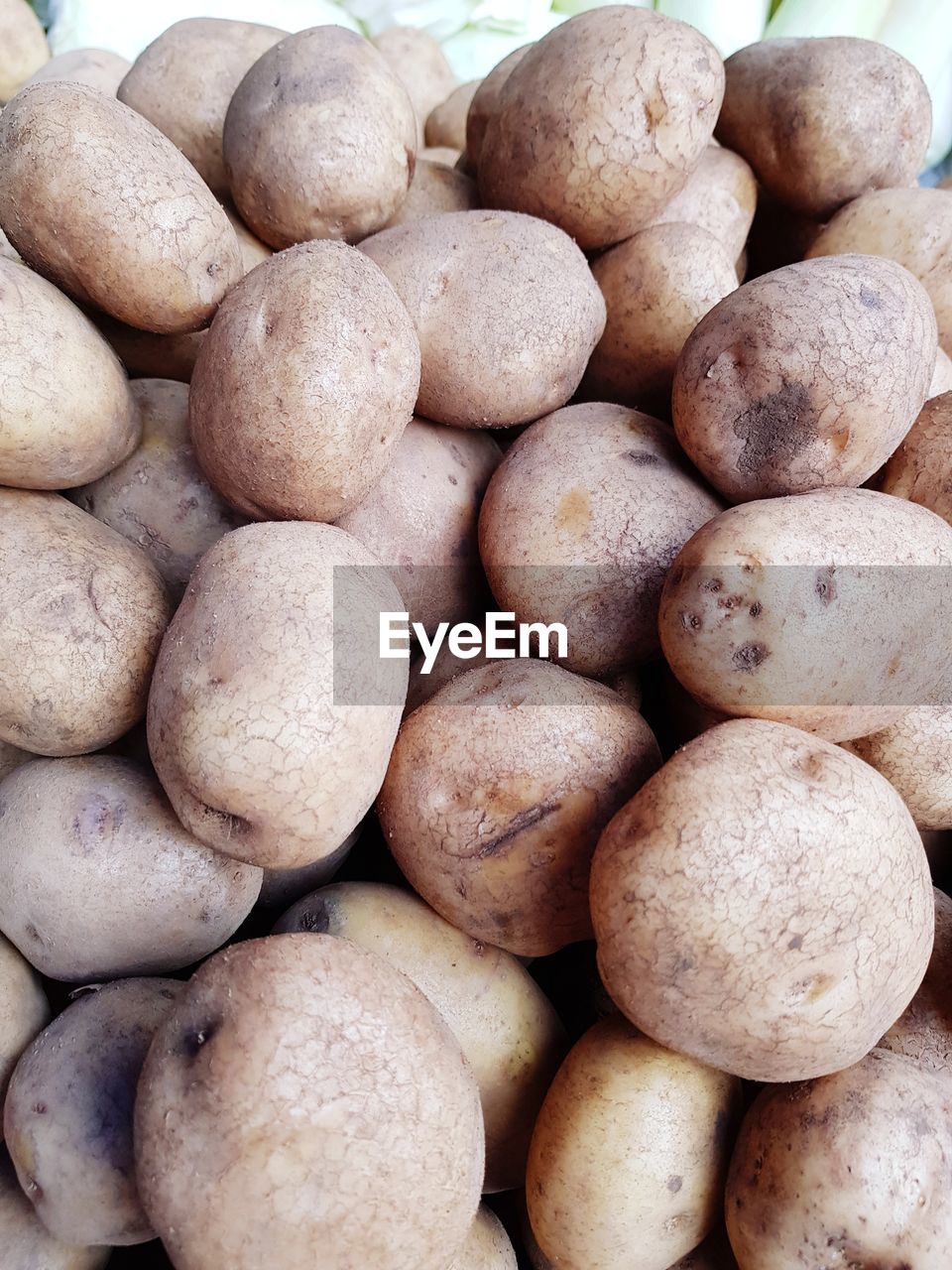 FULL FRAME SHOT OF ONIONS AND POTATOES