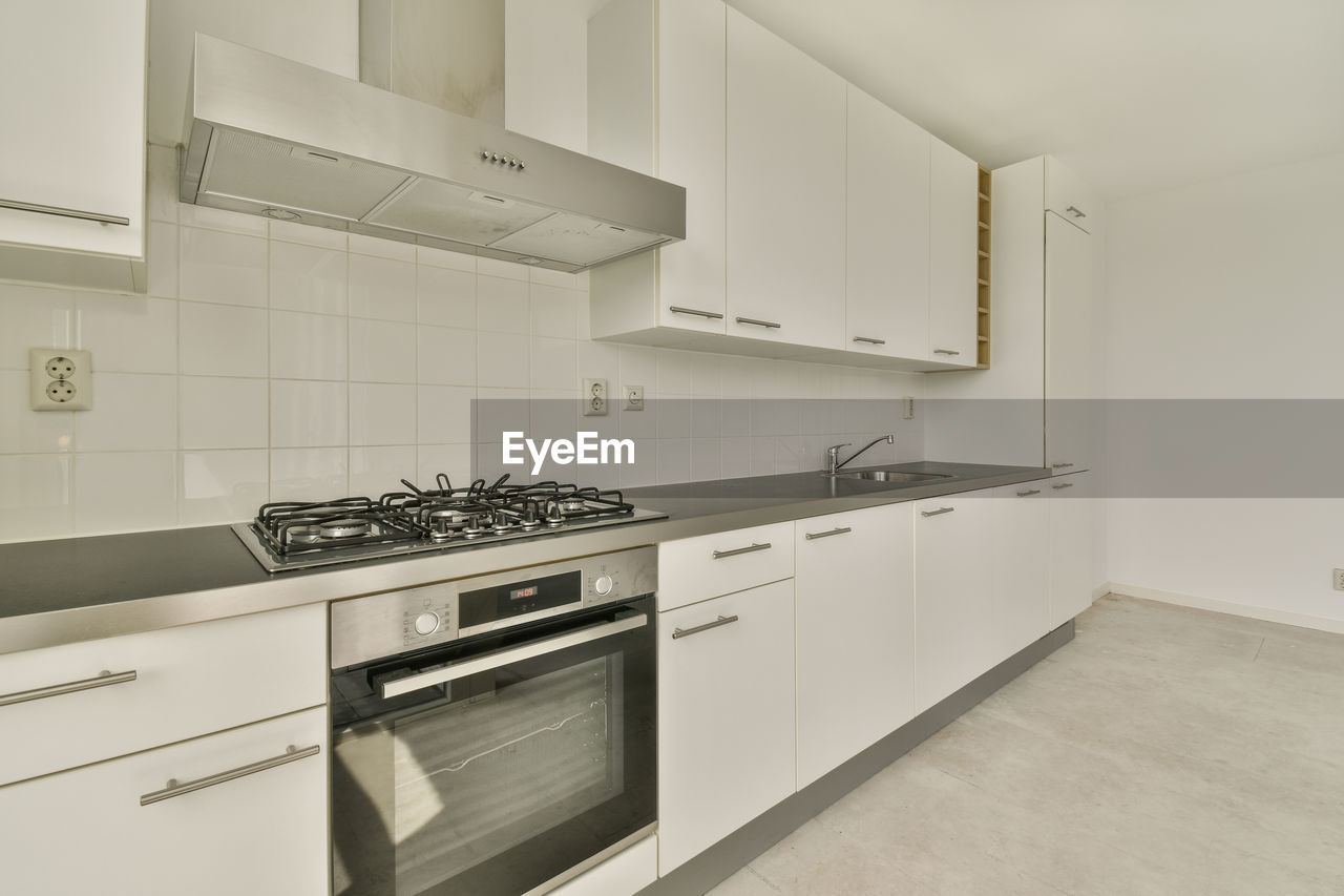 high angle view of kitchen utensils at home