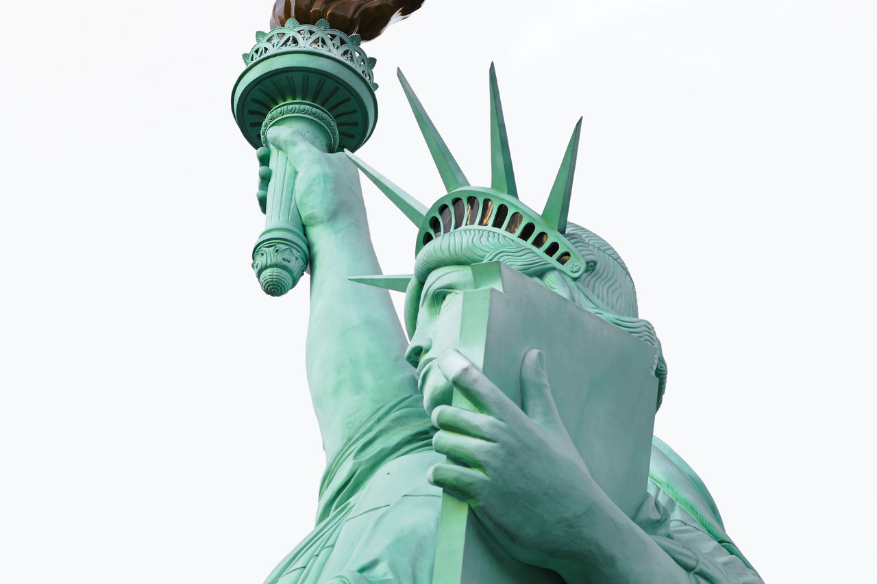 Statue of liberty against clear sky