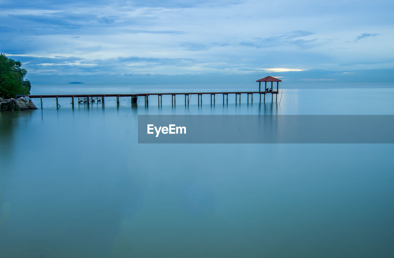 Pier in sea