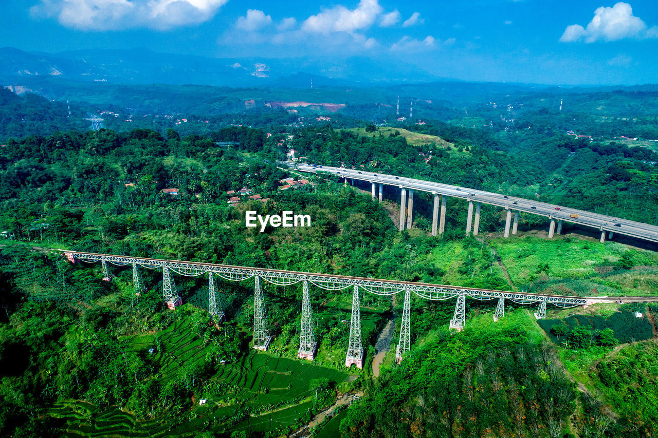 Scenic view of bridge against sky