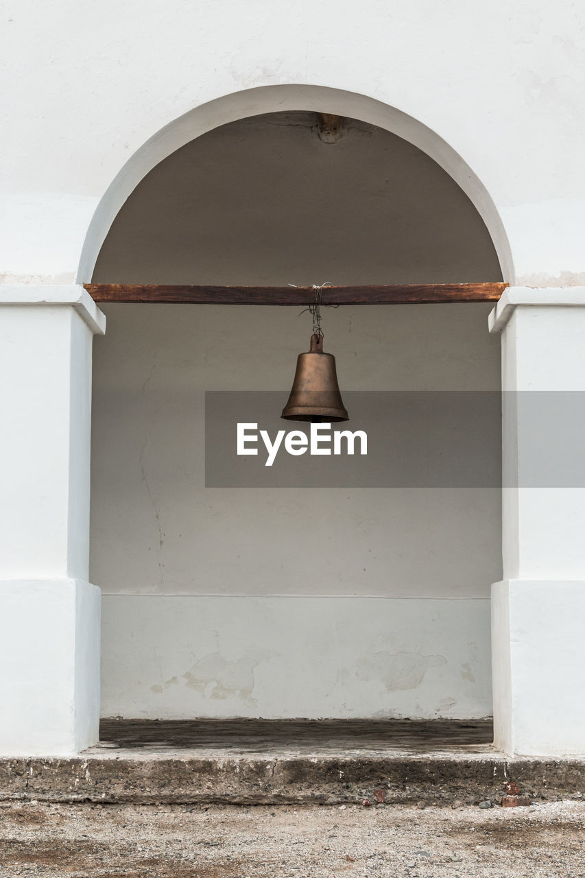 Copper bell of old building