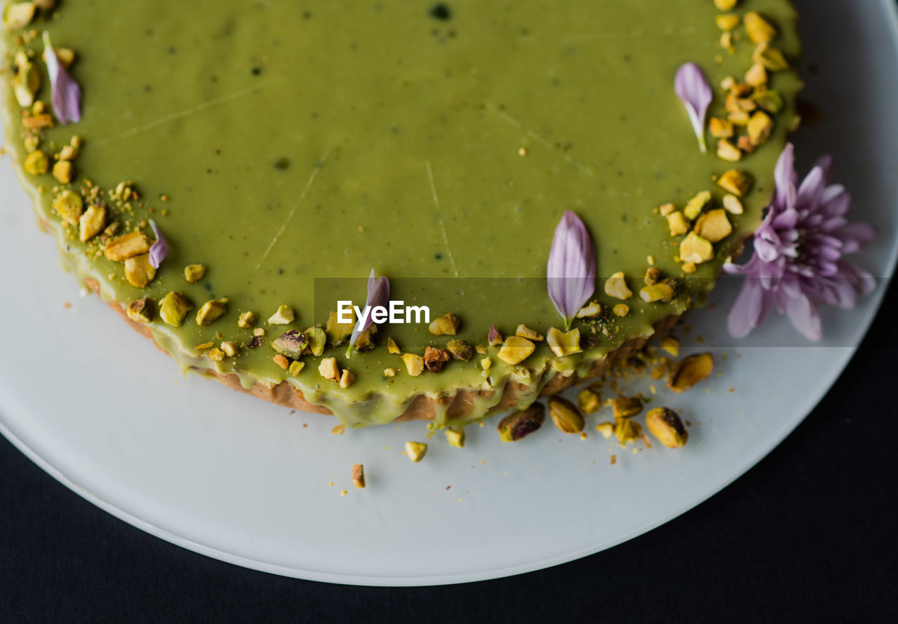 close-up of food in plate on table