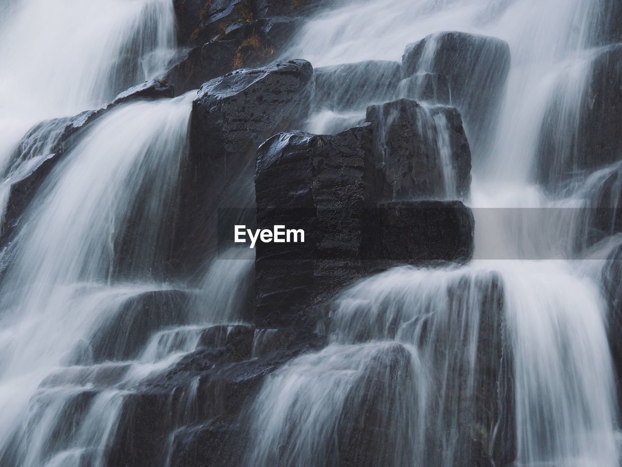 Full frame shot of waterfall