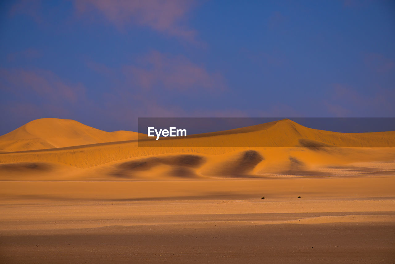 Scenic view of namib desert against sky 