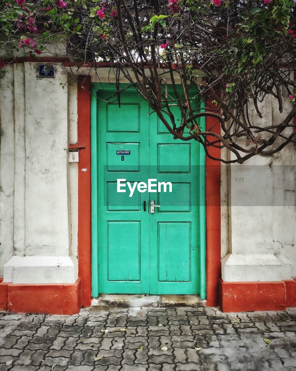 RED DOOR OF BUILDING