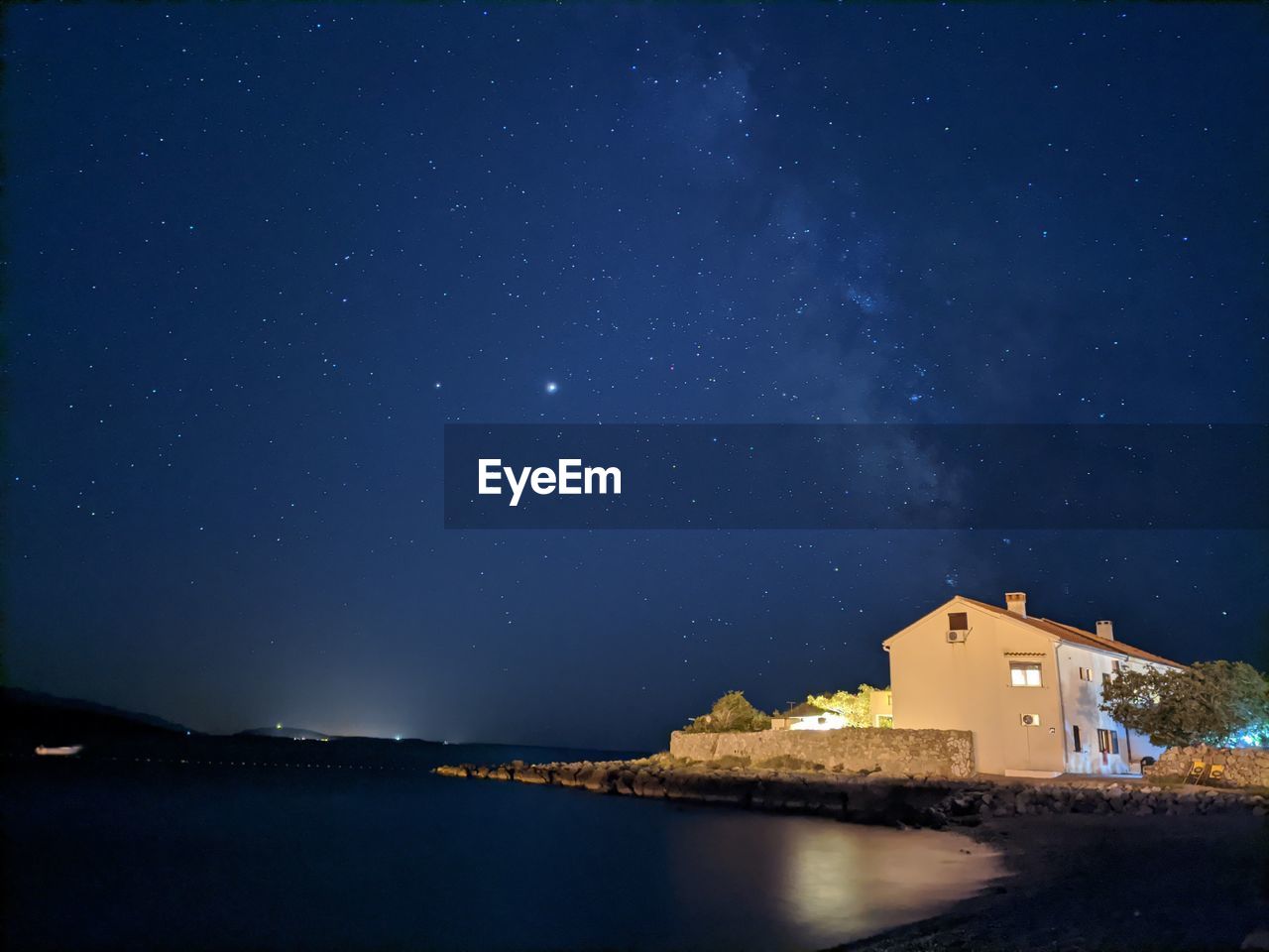 Milky-way rises from a chimney 