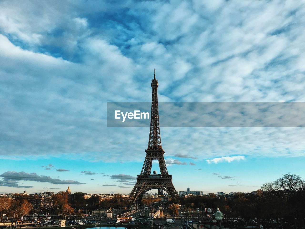 Eiffel tower against sky