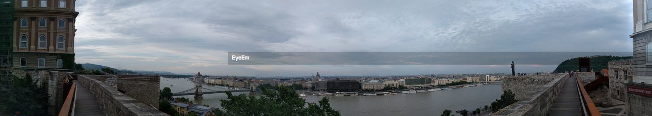 PANORAMIC VIEW OF CLOUDY SKY OVER CITY