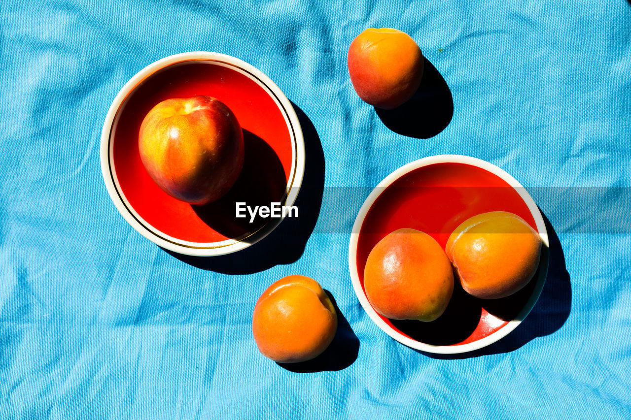 High angle view of food on table