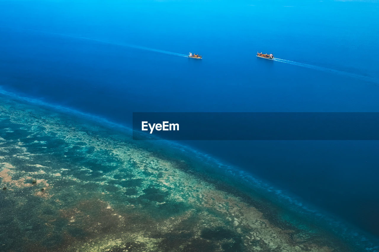 Aerial view of seascape