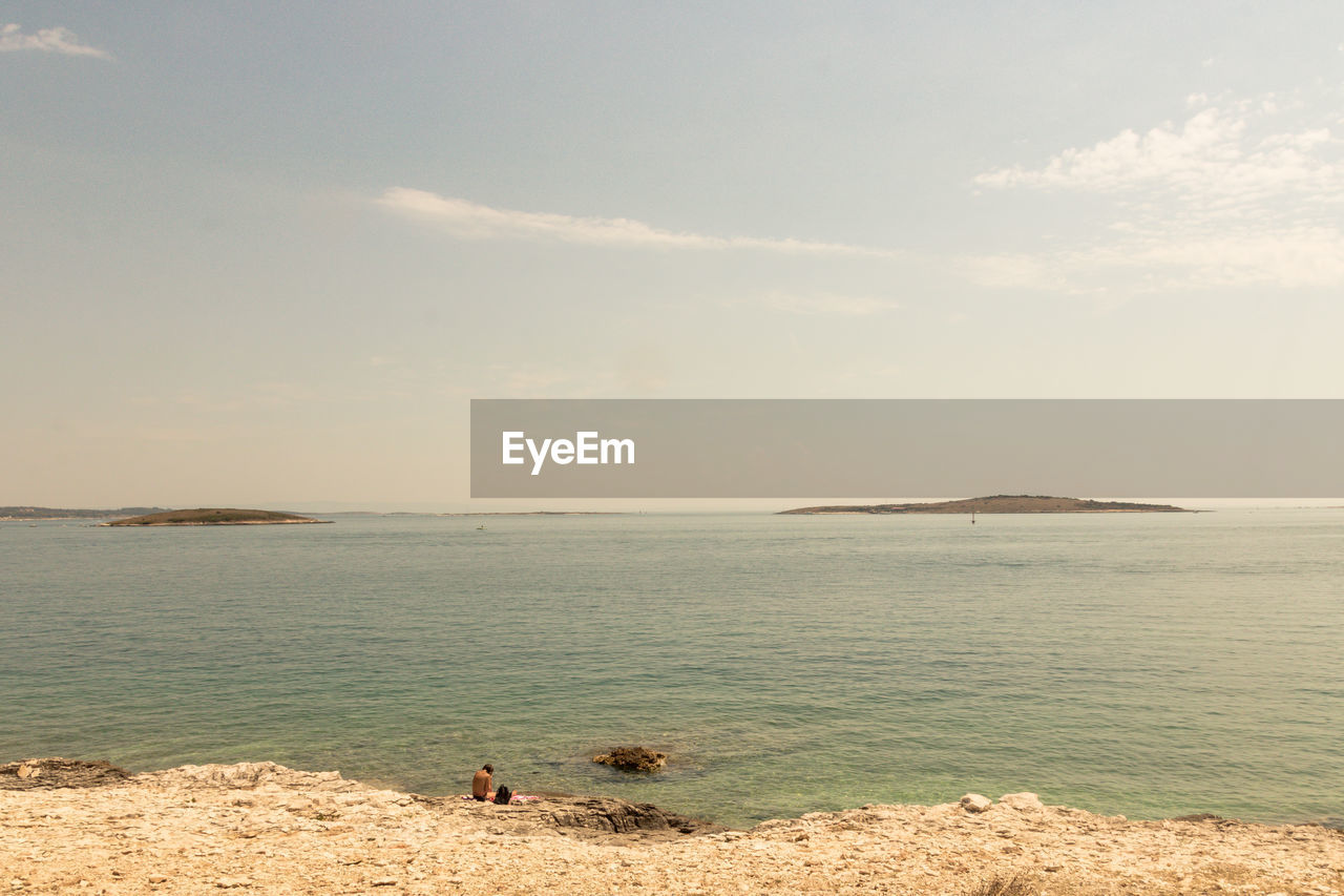 Scenic view of sea against sky