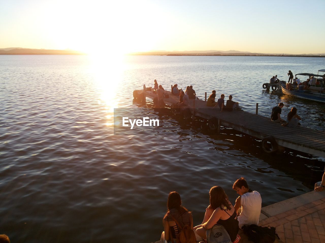 TOURISTS SWIMMING IN SEA