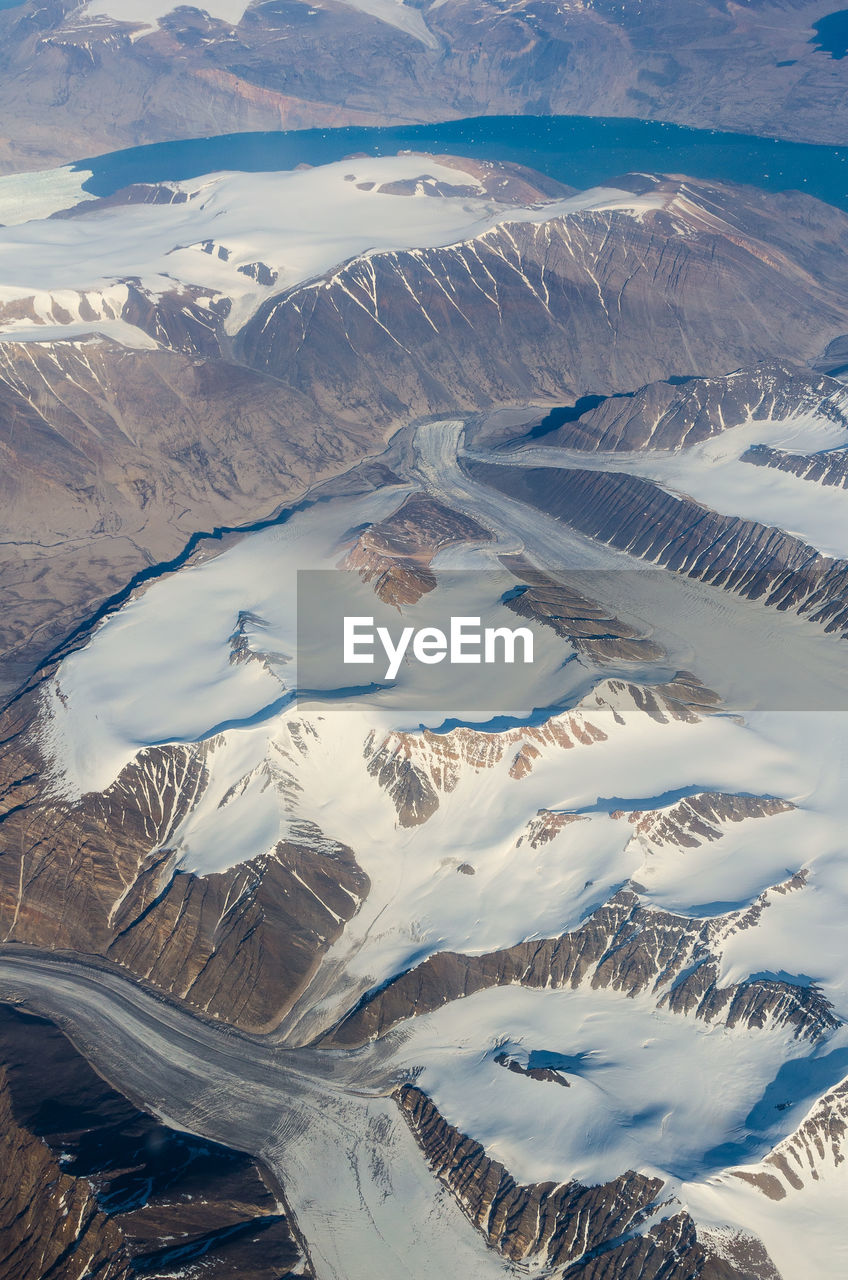 Aerial view of landscape against sky