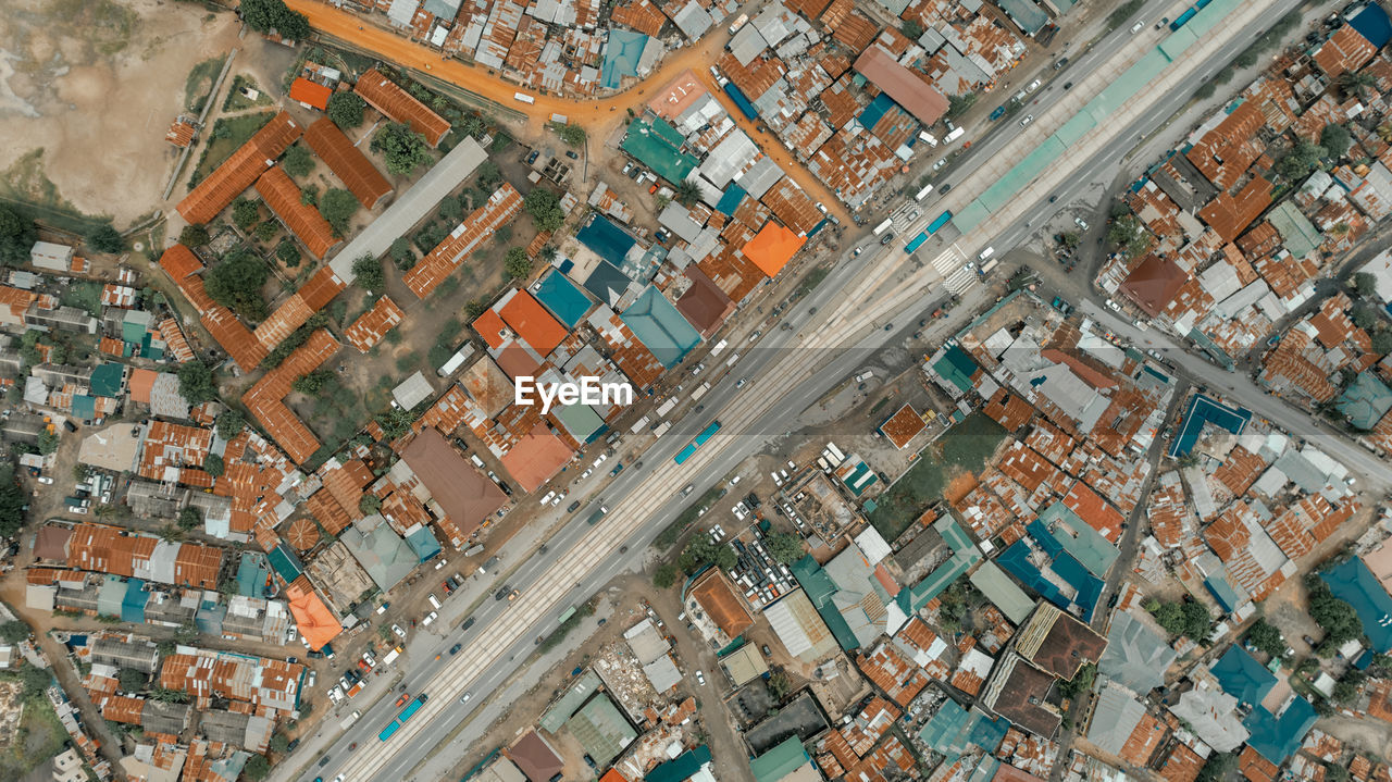 Aerial view of the industrial area in dar es salaam