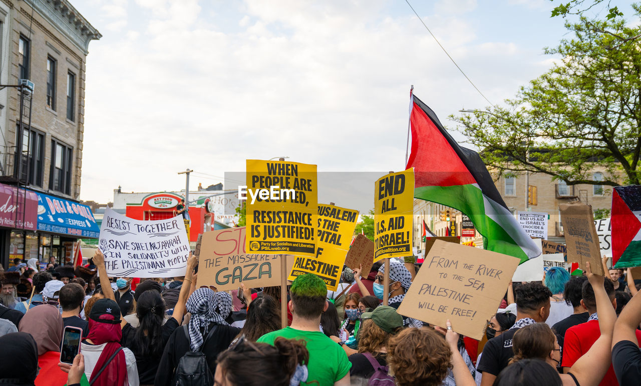 Palestinian march in bay ridge, brooklyn photographed 05/15/2021
