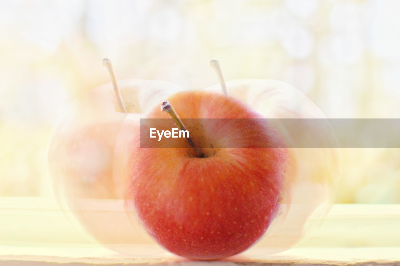 Close-up of apple on table