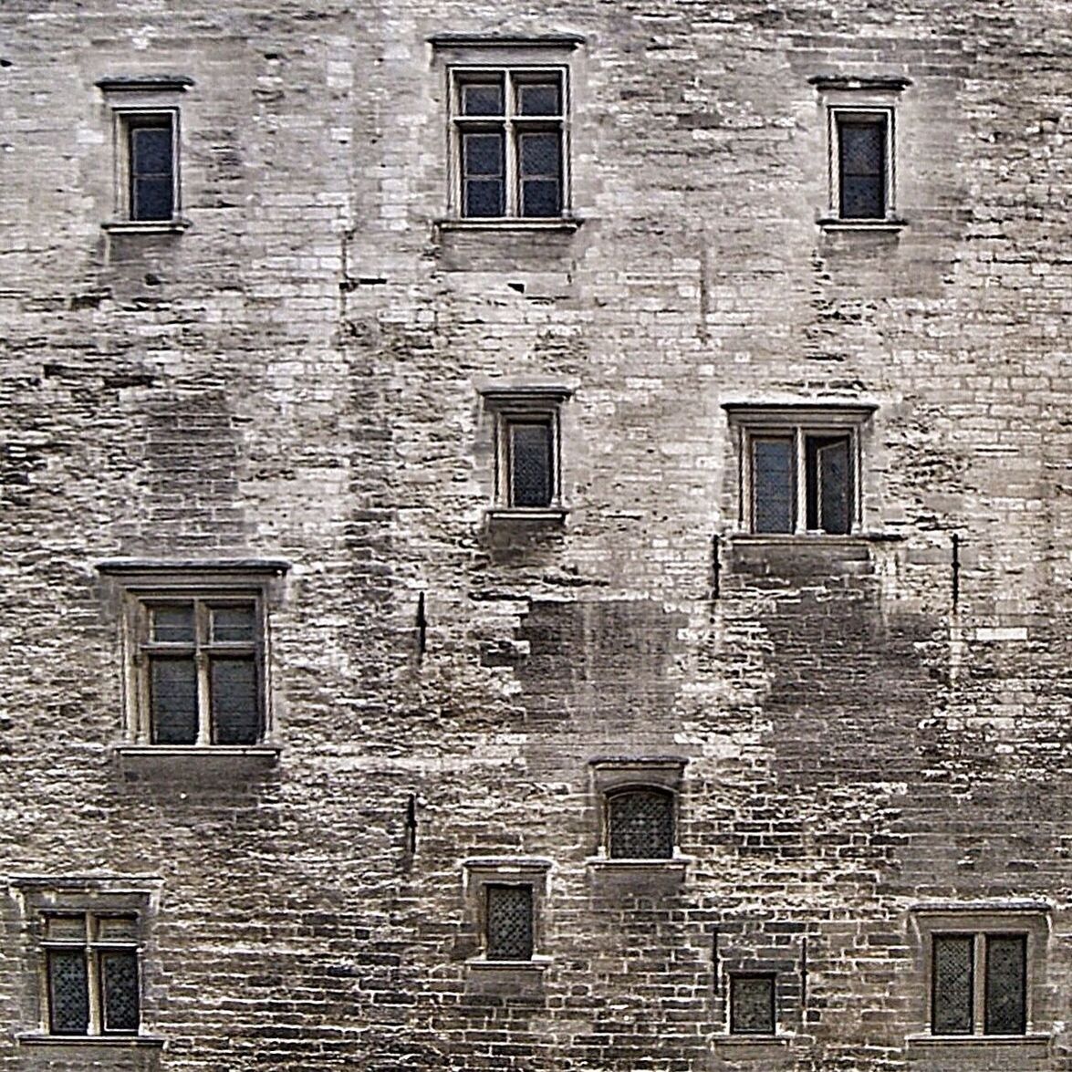 Full frame shot of old residential building