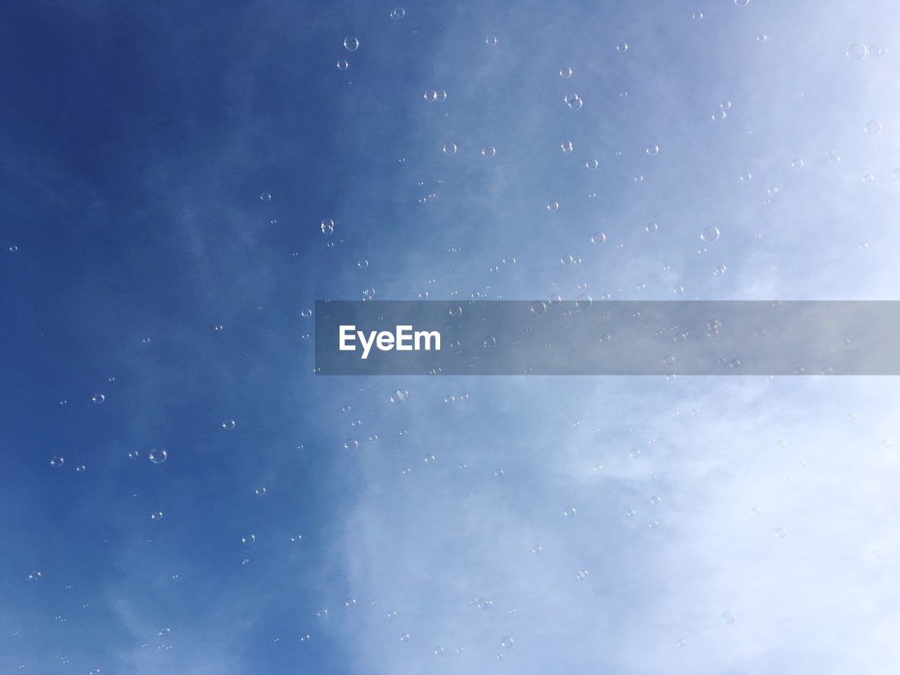 CLOSE-UP OF WATER AGAINST BLUE SKY