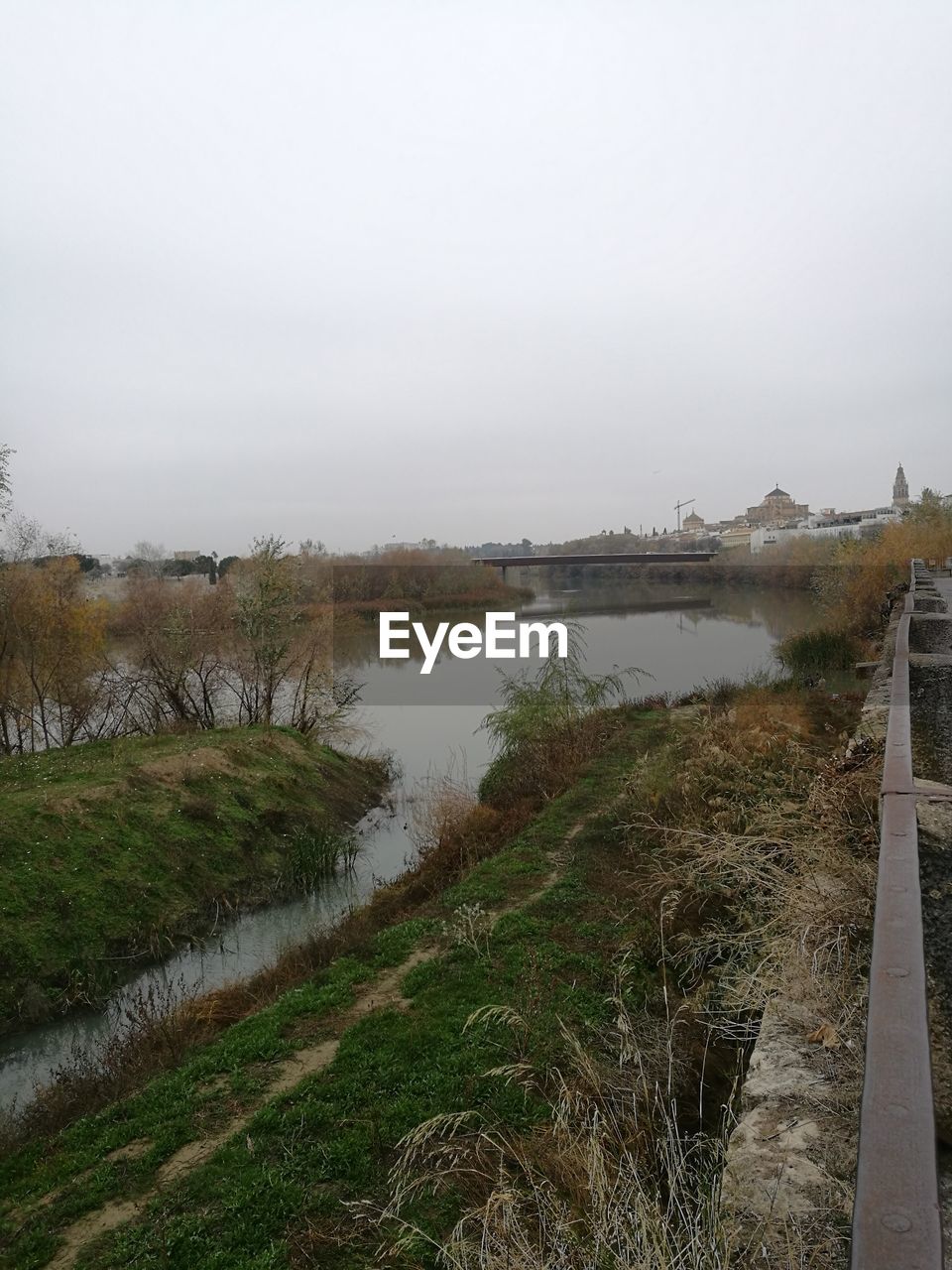 VIEW OF RIVER AGAINST CLEAR SKY