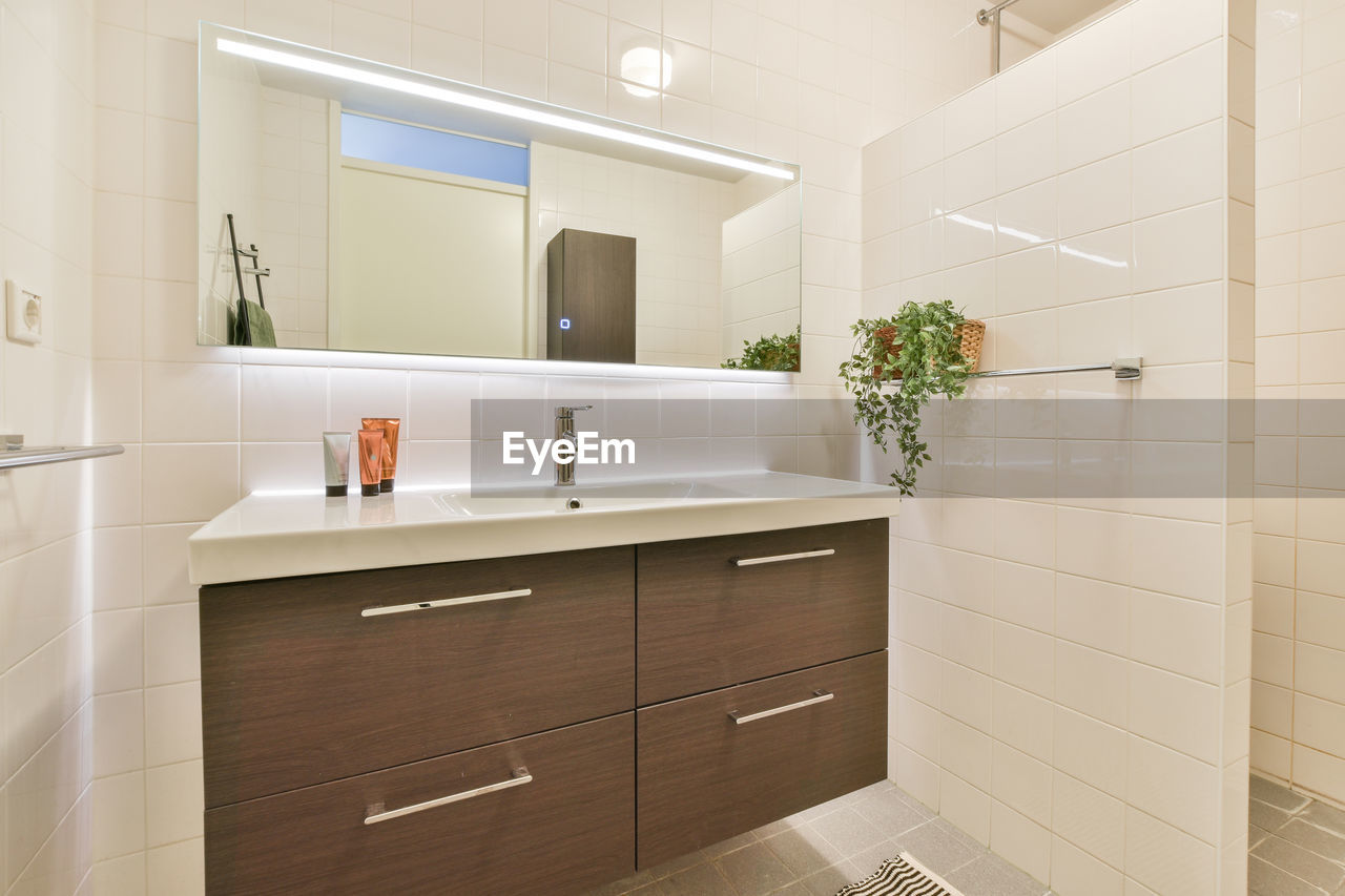 interior of bathroom at home