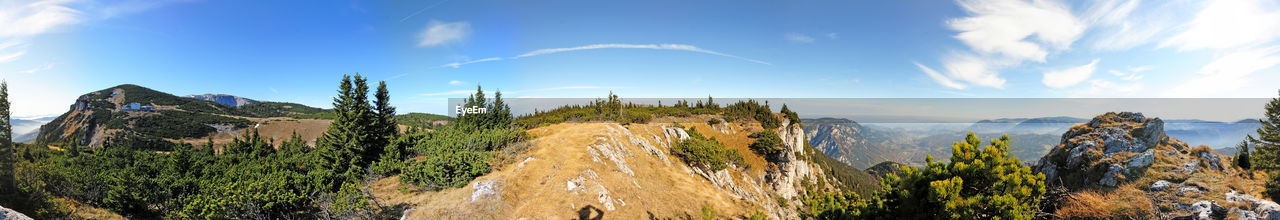 Panoramic view of landscape on sunny day