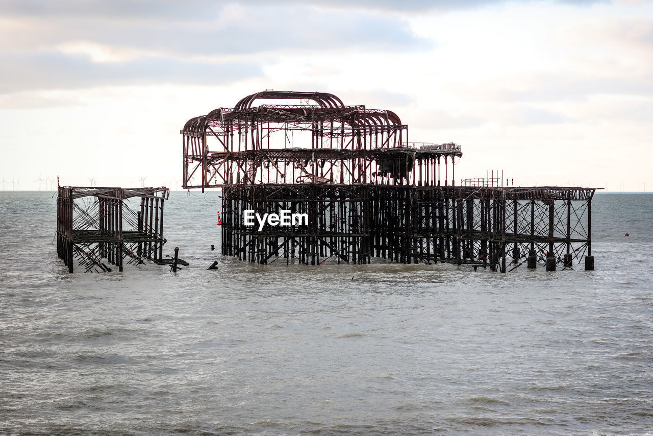 Fire damaged brighton pier