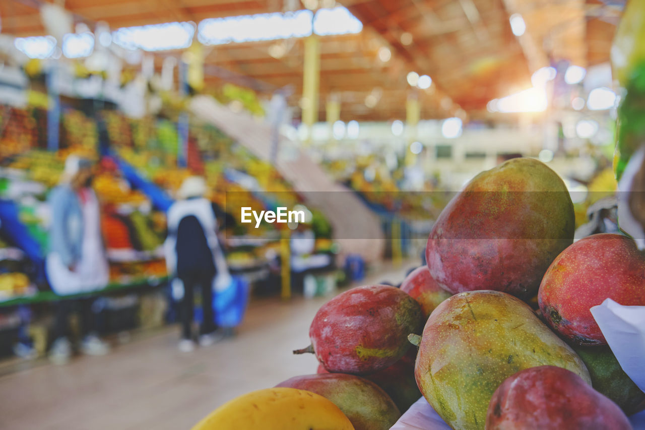 Arequipa, peru - aug, 2022 fresh fruit and vegetable produce on sale in the central market