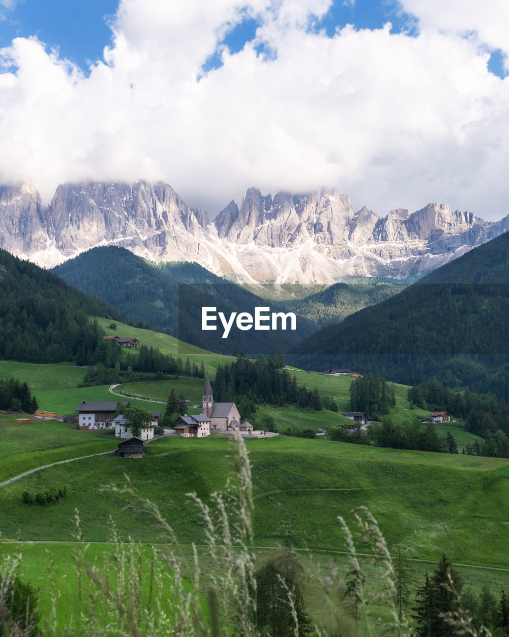 SCENIC VIEW OF FIELD AND MOUNTAINS AGAINST SKY