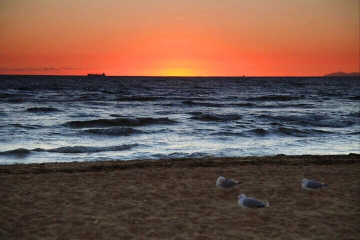 SUNSET OVER SEA