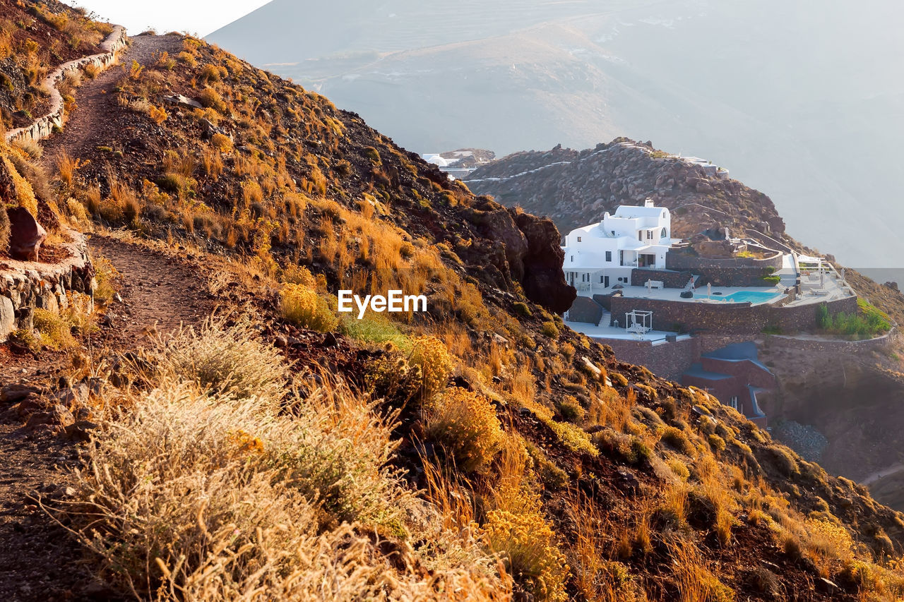 Santorini island. luxury tourist resort