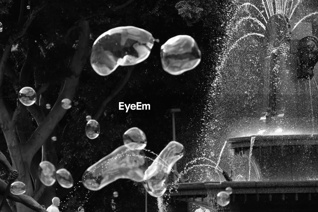 CLOSE-UP OF WATER IN AQUARIUM