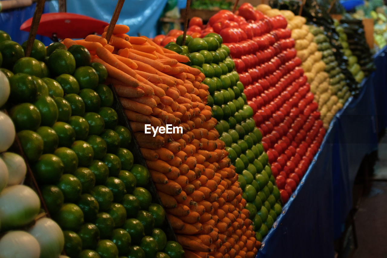 Traditional mexican vegetables market