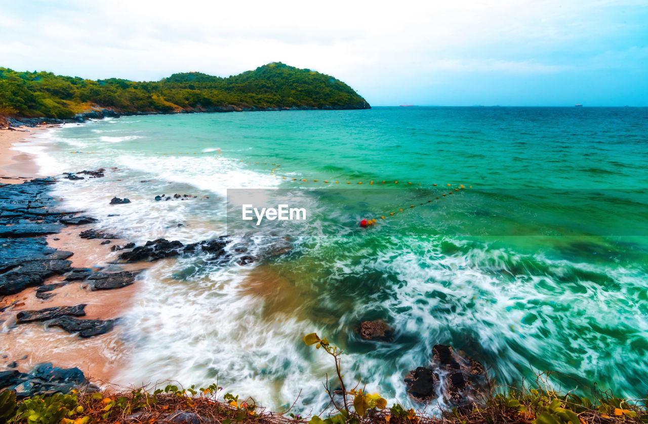 Scenic view of sea against sky