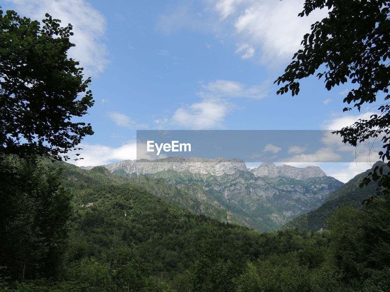 SCENIC VIEW OF LANDSCAPE AND MOUNTAINS