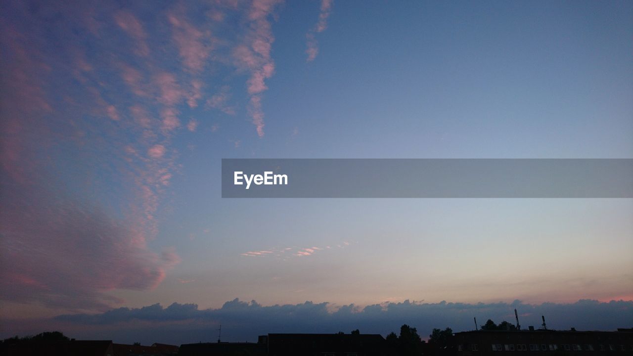 SILHOUETTE TREES AGAINST SKY DURING SUNSET