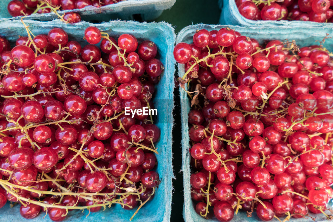 CLOSE-UP OF STRAWBERRIES FOR SALE IN MARKET