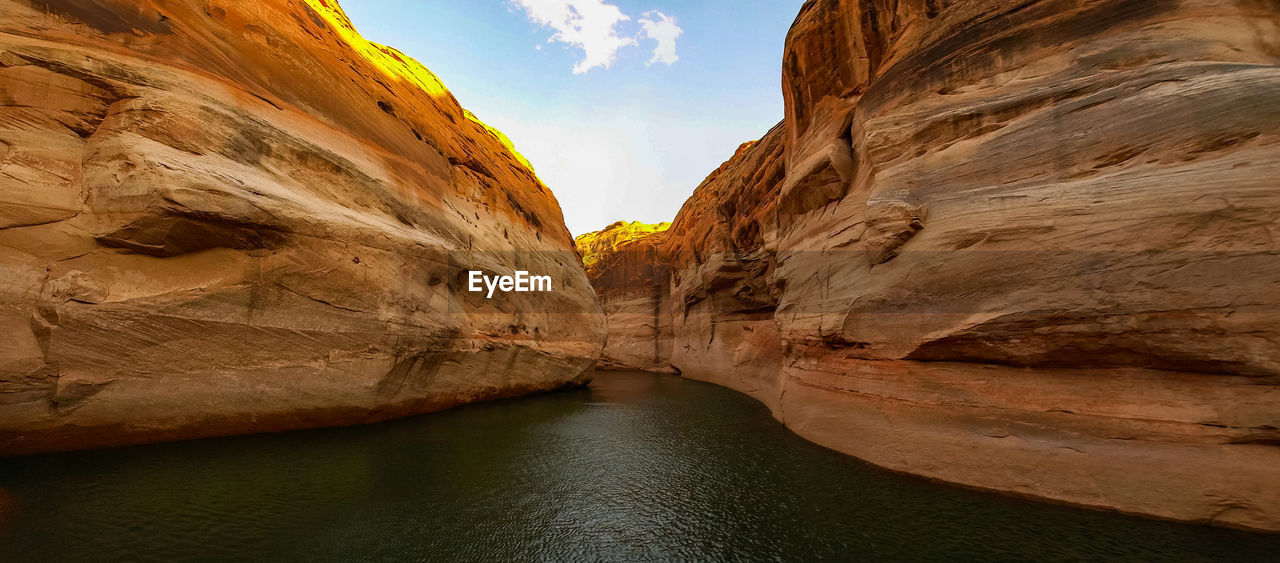 ROCK FORMATION IN RIVER