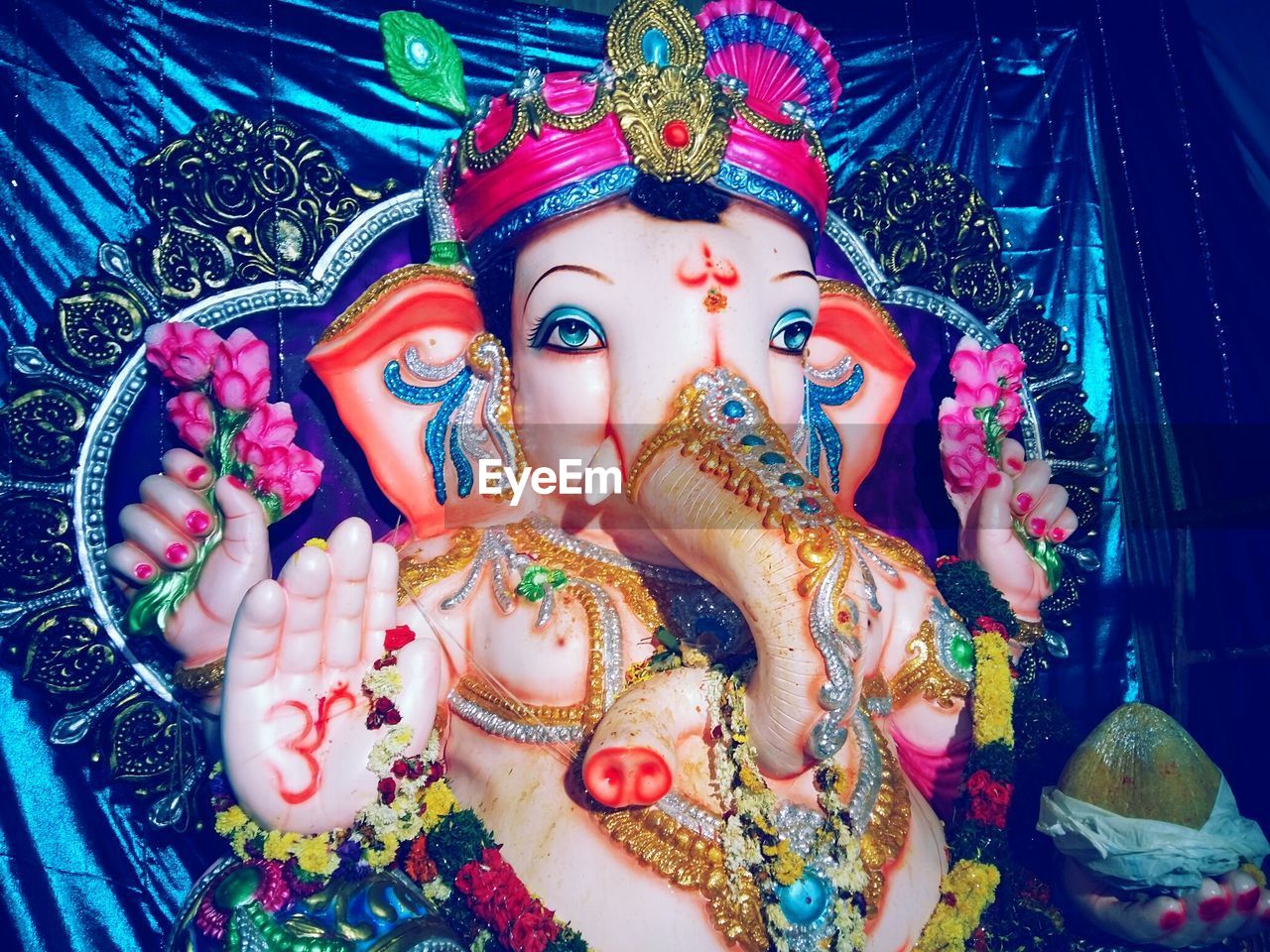 Colorful ganesha statue