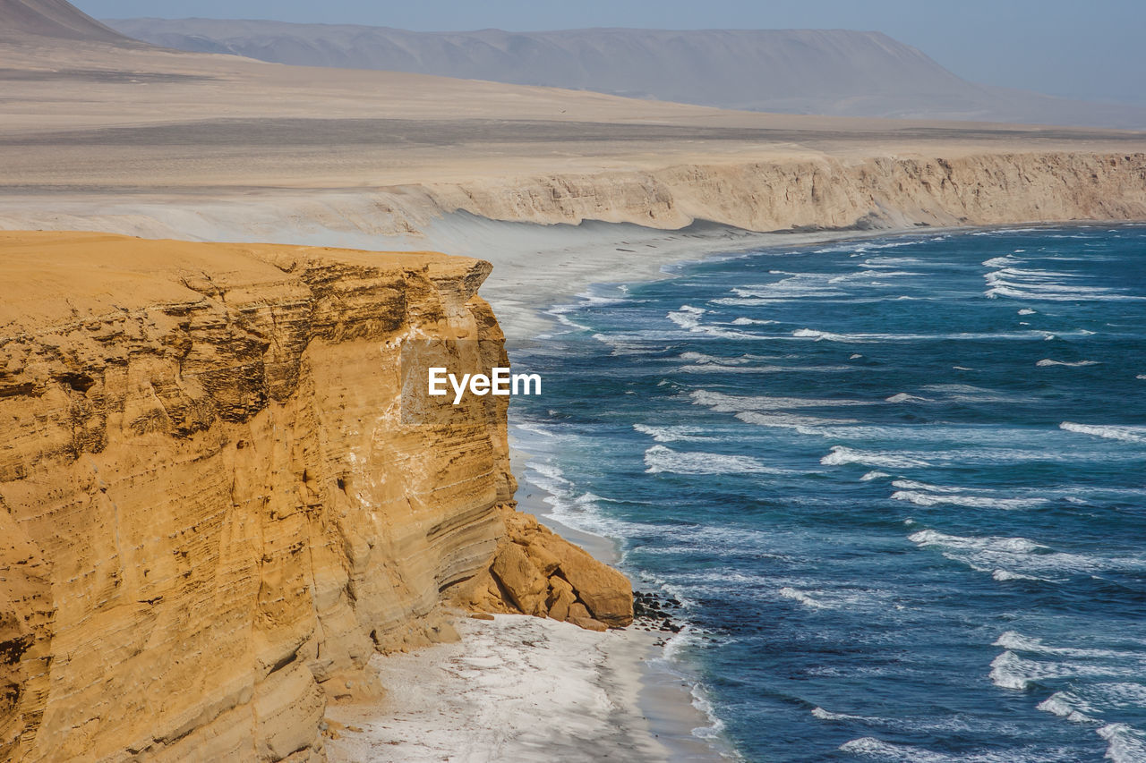 Scenic view of desert against sky