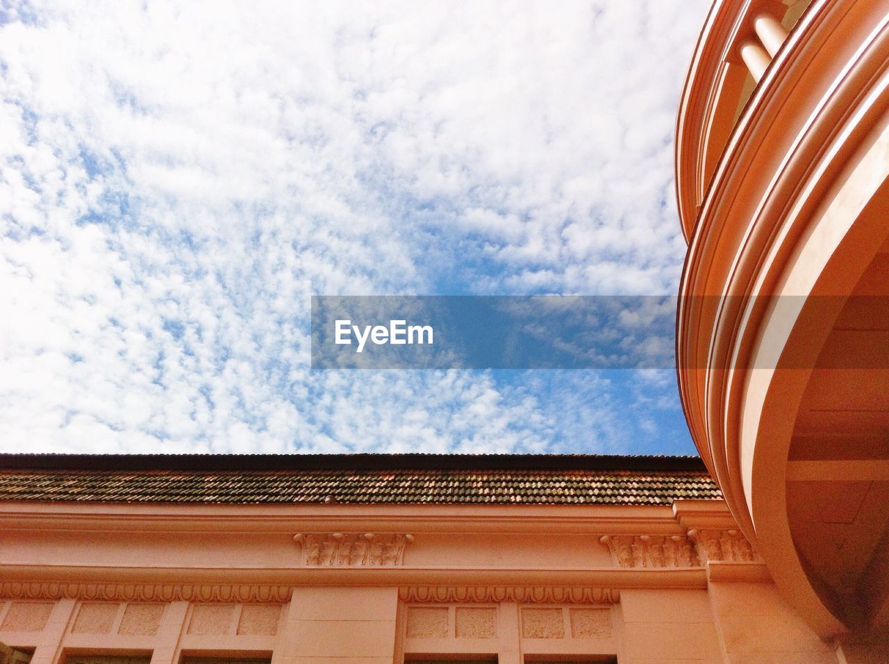 Low angle view of building against sky