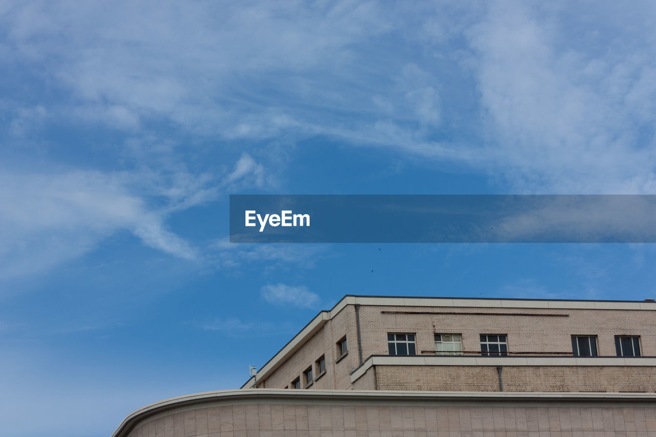 Low angle view of building against sky