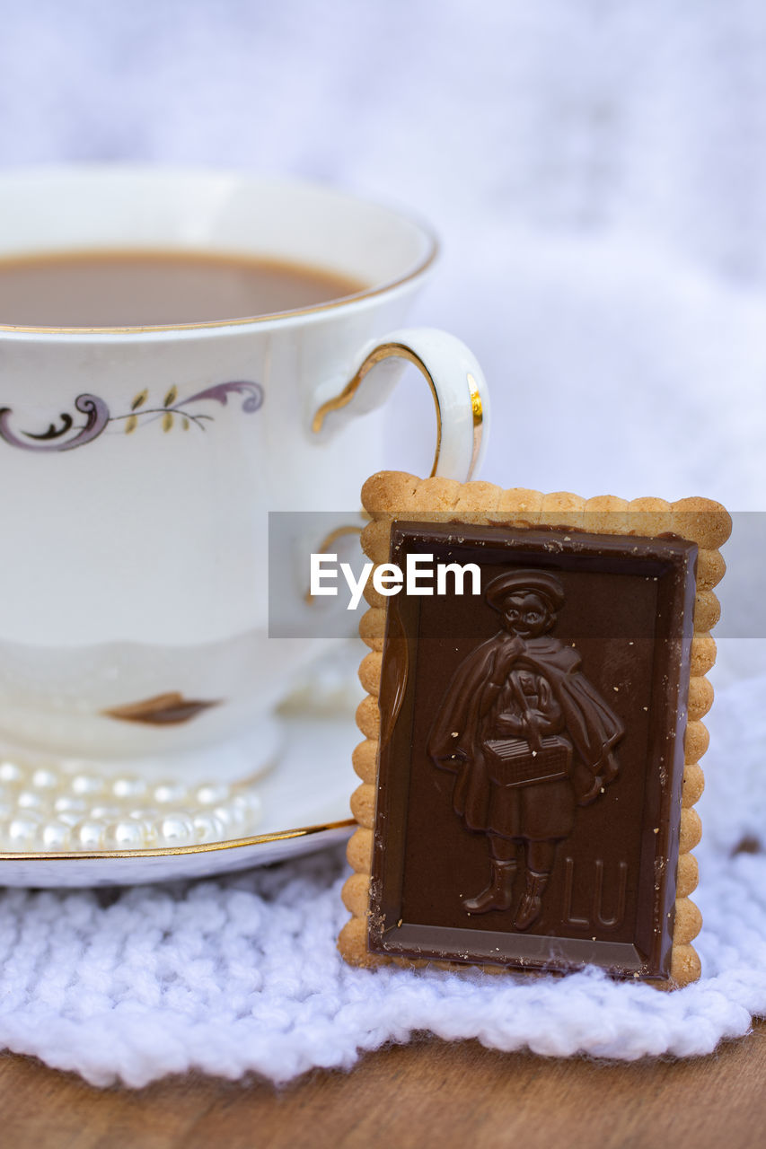 Close-up of coffee on table