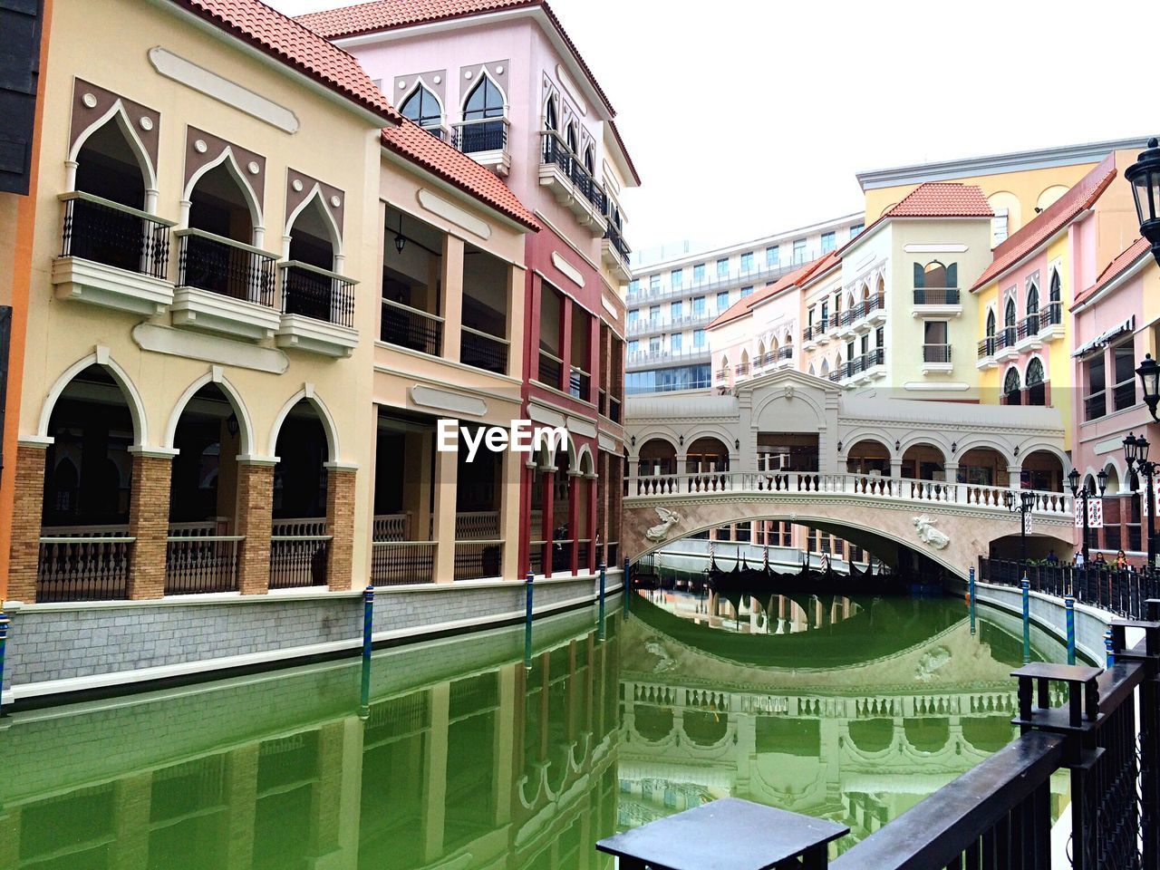 View of buildings in canal